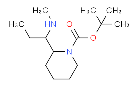 CAS No. 1334485-58-3, tert-butyl 2-[1-(methylamino)propyl]piperidine-1-carboxylate