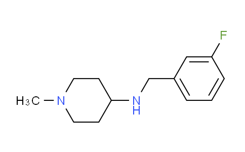 CAS No. 415950-74-2, N-(3-fluorobenzyl)-1-methylpiperidin-4-amine