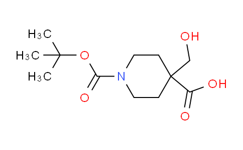 CAS No. 193023-00-6, 4-(hydroxymethyl)-1-[(2-methylpropan-2-yl)oxycarbonyl]piperidine-4-carboxylic acid