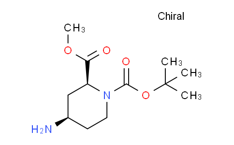 CAS No. 254882-17-2, 1-(tert-butyl) 2-methyl (2S,4R)-4-aminopiperidine-1,2-dicarboxylate