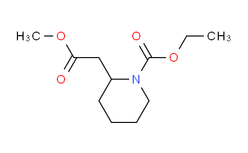 CAS No. 115909-56-3, ethyl 2-(2-methoxy-2-oxoethyl)piperidine-1-carboxylate