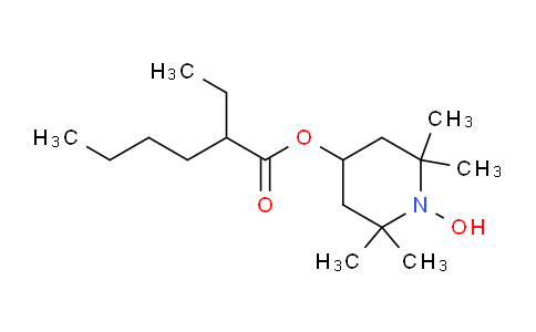 CAS No. 153784-60-2, 1-hydroxy-2,2,6,6-tetramethylpiperidin-4-yl 2-ethylhexanoate