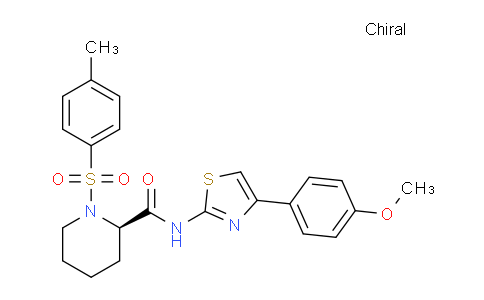 MC775119 | 1401242-74-7 | (2R)-N-[4-(4-methoxyphenyl)-1,3-thiazol-2-yl]-1-(4-methylphenyl)sulfonylpiperidine-2-carboxamide