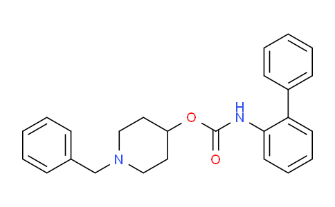 CAS No. 171723-80-1, (1-benzylpiperidin-4-yl) N-(2-phenylphenyl)carbamate