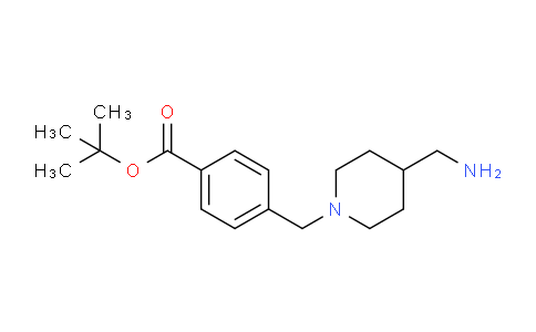 CAS No. 2121592-33-2, tert-butyl 4-((4-(aminomethyl)piperidin-1-yl)methyl)benzoate
