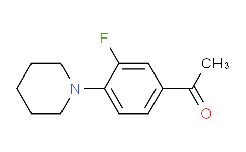 CAS No. 28698-48-8, 1-(3-Fluoro-4-piperidin-1-ylphenyl)ethanone