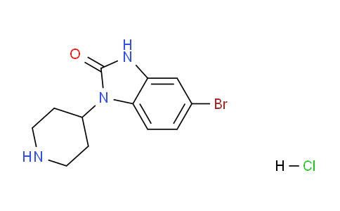 CAS No. 58878-84-5, 5-Bromo-1-(piperidin-4-yl)-1h-benzo[d]imidazol-2(3h)-one hcl