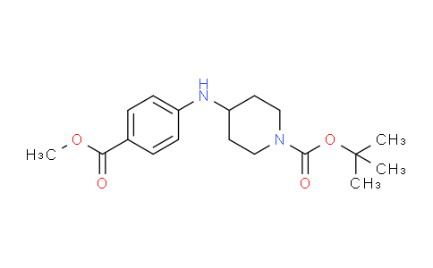 CAS No. 856933-11-4, tert-Butyl 4-(4-(methoxycarbonyl)phenylamino)piperidine-1-carboxylate