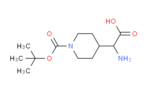 CAS No. 458560-09-3, 2-Amino-2-(1-(tert-butoxycarbonyl)piperidin-4-yl)acetic acid