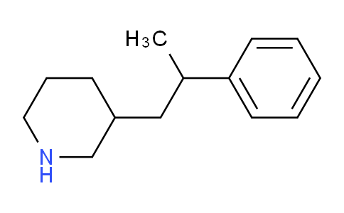 CAS No. 1220030-93-2, 3-(2-Phenylpropyl)piperidine