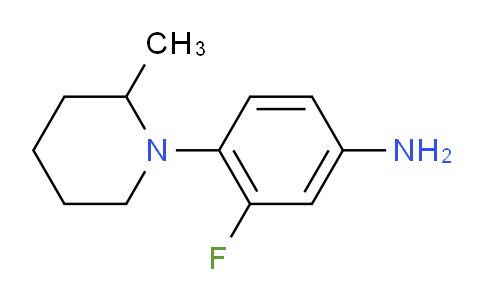 CAS No. 1983937-70-7, 3-Fluoro-4-(2-methylpiperidin-1-yl)aniline