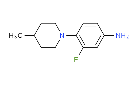 CAS No. 1431966-47-0, 3-Fluoro-4-(4-methylpiperidin-1-yl)aniline