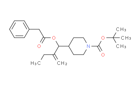 CAS No. 737766-64-2, tert-Butyl 4-(2-methylene-1-(2-phenylacetoxy)butyl)piperidine-1-carboxylate