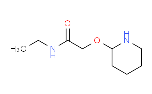 CAS No. 1260817-80-8, N-Ethyl-2-(piperidin-2-yloxy)acetamide