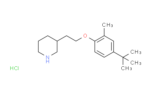 CAS No. 1220016-49-8, 3-(2-(4-(tert-Butyl)-2-methylphenoxy)ethyl)piperidine hydrochloride
