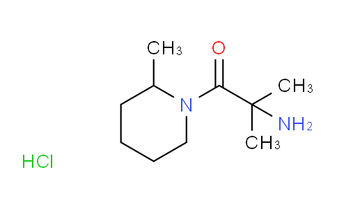 CAS No. 1220036-74-7, 2-Amino-2-methyl-1-(2-methylpiperidin-1-yl)propan-1-one hydrochloride