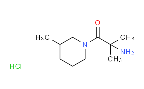 CAS No. 1220034-83-2, 2-Amino-2-methyl-1-(3-methylpiperidin-1-yl)propan-1-one hydrochloride