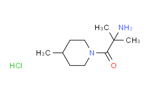CAS No. 1220036-76-9, 2-Amino-2-methyl-1-(4-methylpiperidin-1-yl)propan-1-one hydrochloride