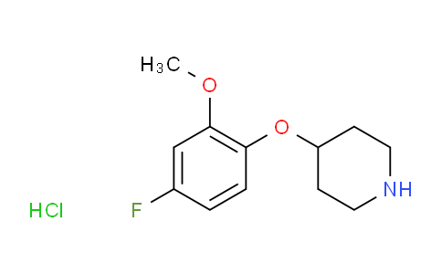 CAS No. 1188265-80-6, 4-(4-Fluoro-2-methoxyphenoxy)piperidine hydrochloride