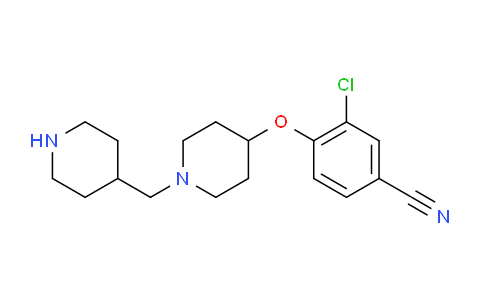 CAS No. 770741-07-6, 3-Chloro-4-(1-piperidin-4-ylmethyl-piperidin-4-yloxy)benzonitrile