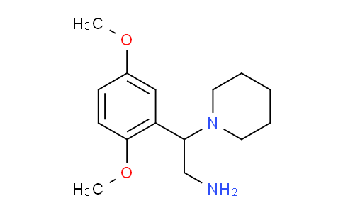 CAS No. 928000-92-4, 2-(2,5-Dimethoxyphenyl)-2-(piperidin-1-yl)ethanamine
