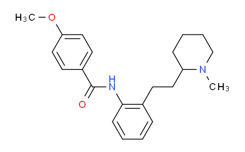 CAS No. 37612-13-8, 4-Methoxy-N-(2-(2-(1-Methylpiperidin-2-yl)ethyl)phenyl)benzaMide