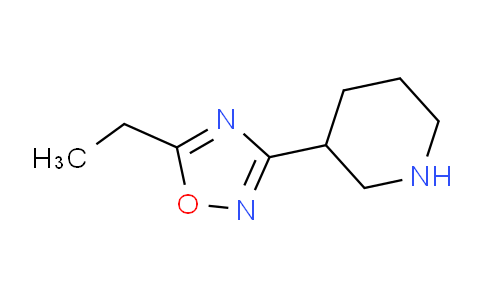 CAS No. 773034-44-9, 5-Ethyl-3-(piperidin-3-yl)-1,2,4-oxadiazole