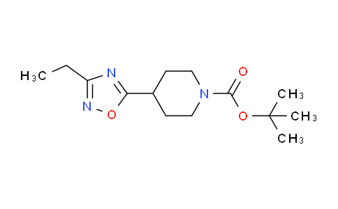 CAS No. 1260811-65-1, 1-Boc-4-(3-Ethyl-1,2,4-oxadiazol-5-yl)piperidine