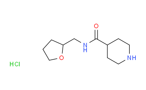 CAS No. 923225-30-3, N-((Tetrahydrofuran-2-yl)methyl)piperidine-4-carboxamide hydrochloride