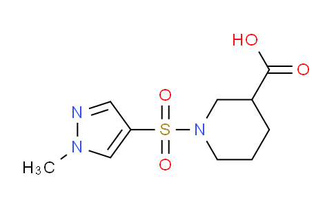 CAS No. 123274-72-6, 1-((1-Methyl-1H-pyrazol-4-yl)sulfonyl)piperidine-3-carboxylic acid