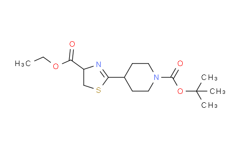 CAS No. 881197-94-0, 1-Boc-4-(4-Ethoxycarbonyl-4,5-dihydrothiazol-2-yl)piperidine