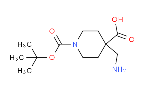 CAS No. 1158759-68-2, 4-(aminomethyl)-1-[(tert-butoxy)carbonyl]piperidine-4-carboxylic acid