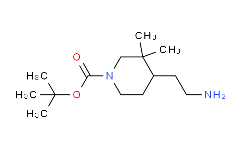 CAS No. 1780540-76-2, tert-butyl 4-(2-aminoethyl)-3,3-dimethylpiperidine-1-carboxylate