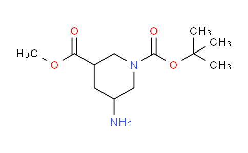 CAS No. 1145747-55-2, O1-tert-butyl O3-methyl 5-aminopiperidine-1,3-dicarboxylate