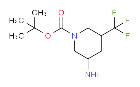 CAS No. 1312806-22-6, tert-butyl 3-amino-5-(trifluoromethyl)piperidine-1-carboxylate