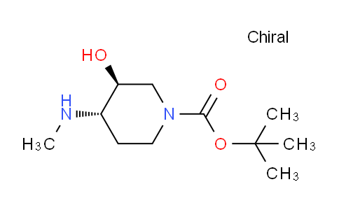 CAS No. 1638744-16-7, tert-butyl (3S,4S)-3-hydroxy-4-(methylamino)piperidine-1-carboxylate