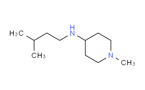 CAS No. 1019549-55-3, 1-methyl-N-(3-methylbutyl)piperidin-4-amine