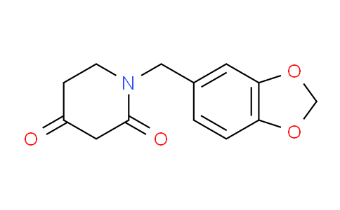 CAS No. 1502843-44-8, 1-(Benzo[d][1,3]dioxol-5-ylmethyl)piperidine-2,4-dione