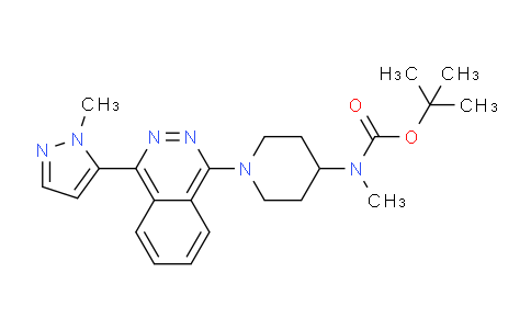CAS No. 1258861-46-9, Carbamic acid,N-methyl-N-[1-[4-(1-methyl-1H-pyrazol-5-yl)-1-phthalazinyl]-4-piperidinyl]-,1,1-dimethylethyl ester