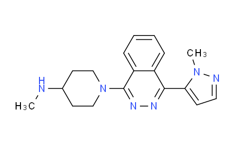 CAS No. 1258861-50-5, N-methyl-1-[4-(2-methylpyrazol-3-yl)phthalazin-1-yl]piperidin-4-amine