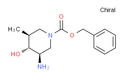CAS No. 1932400-20-8, benzyl (3R,4R,5S)-3-amino-4-hydroxy-5-methylpiperidine-1-carboxylate