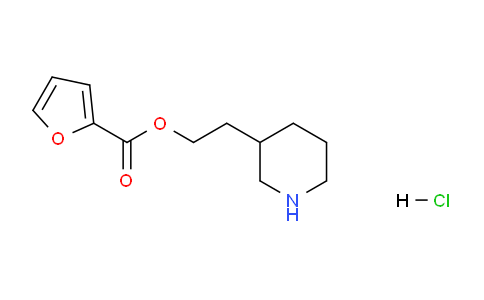 CAS No. 1220021-06-6, 2-(Piperidin-3-yl)ethyl furan-2-carboxylate hydrochloride
