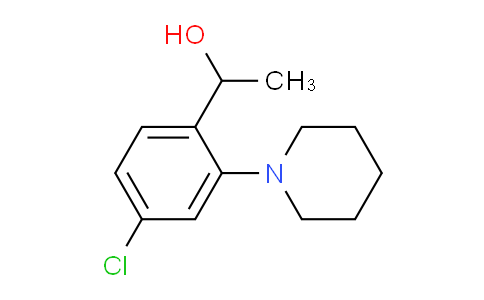 CAS No. 2097800-65-0, 1-[4-Chloro-2-(1-piperidyl)phenyl]ethanol