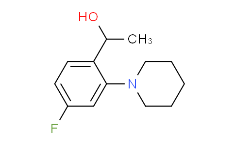 CAS No. 2097800-24-1, 1-[4-Fluoro-2-(1-piperidyl)phenyl]ethanol