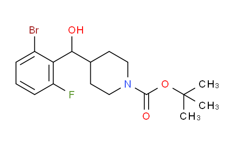 CAS No. 2033173-28-1, 2-Bromo-6-fluoro-alpha-(1-Boc-4-piperidyl)benzyl Alcohol