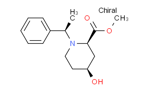CAS No. 177944-17-1, Methyl (2R,4S)-4-Hydroxy-1-[(R)-1-phenylethyl]piperidine-2-carboxylate