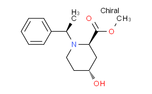 CAS No. 1103929-42-5, Methyl (2R,4R)-4-Hydroxy-1-[(R)-1-phenylethyl]piperidine-2-carboxylate