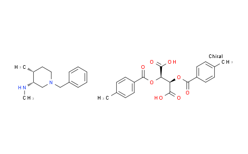 CAS No. 1789706-35-9, (3R,4R)-1-Benzyl-N,4-dimethyl-3-piperidinamine (2R,3R)-2,3-Bis[(4-methylbenzoyl)oxy]succinate