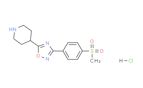 CAS No. 2006277-44-5, 3-[4-(Methylsulfonyl)phenyl]-5-(4-piperidyl)-1,2,4-oxadiazole Hydrochloride