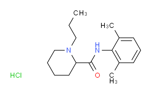 CAS No. 66052-79-7, N-(2,6-dimethylphenyl)-1-propylpiperidine-2-carboxamide hydrochloride